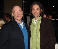 J.K. Simmons and Hawk Ostby at the after party of the LA premiere of "First Snow."
