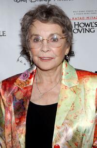 Jean Simmons at the premiere of "Howls Moving Castle" in New York City.