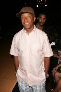 Russell Simmons at the Baby Phat Spring 2008 Fashion Show during the Mercedes-Benz Fashion Week Spring.