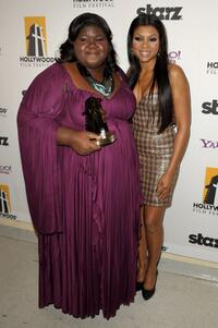 Gabourey Sidibe and Taraji P. Henson at the 13th Annual Hollywood Awards Gala Ceremony.