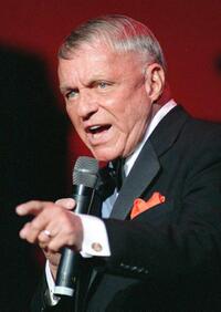 Frank Sinatra singing in Washington at the reopening of the Warner Theatre.