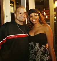 Sinbad and his daughter Paige Bryan at the premiere of "Catch a Fire."