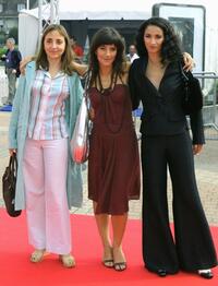 Dominique Blanc, Romane Borhinger and Rachida Brakni at the premiere of "Edmond" during the 31st Deauville Festival of American Film.
