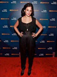 Jenny Slate at the New York premiere of "Public Speaking."