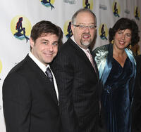 Glenn Slater, Doug Wright and Francesca Zambello at the after party of the opening night of "The Little Mermaid."