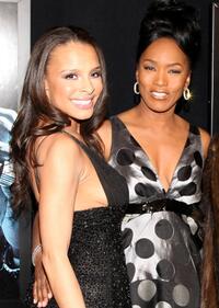 Antonique Smith and Angela Bassett at the premiere of "Notorious."