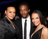 Faith Evans, Anthony Mackie and Antonique Smith at the after party of the premiere of "Notorious."