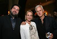 Vlad Wolynetz, Stephanie Sperber and John Slattery at the wrap party of AMC's "Mad Men."