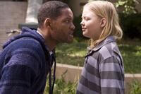 Will Smith as Hancock and Daeg Faerch as Michel in "Hancock."