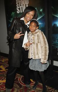Willow Smith and Guest at the premiere of "The Day The Earth Stood Still."
