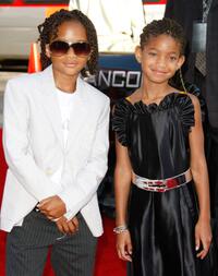 Jaden Smith and Willow Smith at the premiere of "Hancock."