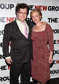 Kenneth Lonergan and J. Smith-Cameron at the "The Starry Messenger" cast party.