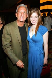 Bobby Slayton and Betsy Kahl at the grand opening of "Stomp Out Loud" show.