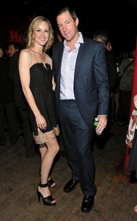 Kerry Bishe and director Edward Burns at the after party of Tribeca Film Festival in New York.