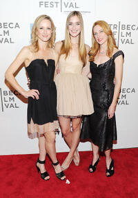 Kerry Bishe, Caitlin Fitzgerald and Marsha Dietlein Bennett at the after party of Tribeca Film Festival in New York.