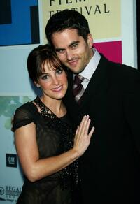Lindsay Sloane and Dar Rollins at the world premiere of "The In-Laws" during the 2003 Tribeca Film Festival.