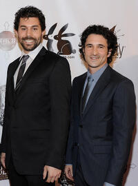 Micah Sloat and producer Steven Klein at the California premiere of "Make Believe."