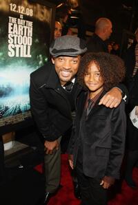 Will Smith and Jaden Smith at the premiere of "The Day The Earth Stood Still."