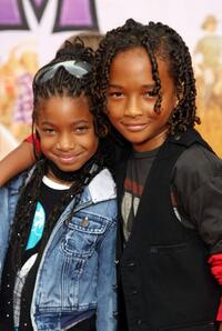 Willow and Jaden Smith at the premiere of "Hannah Montana The Movie."
