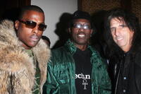 Won-G, Wesley Snipes and Alice Cooper at the LA Confidential party.