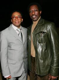 Wesley Snipes and Spike Lee at the "The Inside Man" premiere after party.