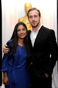 Magaly Solier and Ryan Gosling at the 82nd Annual Academy Foreign Language Film Award Directors Reception.
