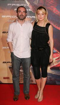 Bruno Solo and Virginie Efira at the Paris premiere of "Spider Man 3."