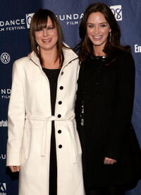 Mary Lynn Rajskub and Emily Blunt at the premiere of "Sunshine Cleaning" during the 2008 Sundance Film Festival.