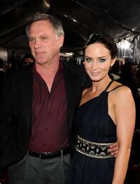 Joe Johnston and Emily Blunt at the California premiere of "The Wolfman."