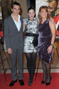 Rupert Friend, Emily Blunt and Sarah Ferguson at the California premiere of "The Young Victoria."