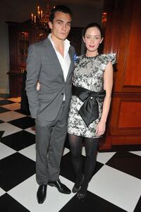 Rupert Friend and Emily Blunt at the after party of the California premiere of "The Young Victoria."