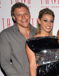 Alex Solowitz and Vienna Girardi at the Amber Lancaster's Birthday party in Las Vegas.