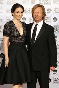 David Spade and Tina Fey at the 64th Annual Golden Globe Awards.