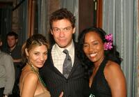 Callie Thorne, Dominic West and Sonja Sohn at the after party of the premiere of "The Wire."