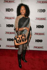 Sonja Sohn at the premiere of "The Wire."