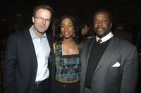 Tom McCarthy, Sonja Sohn and Wendell Pierce at the after party of the premiere of "The Wire."