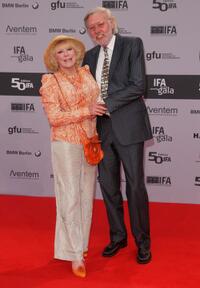 Elke Sommer and Guest at the IFA Opening Ceremony.