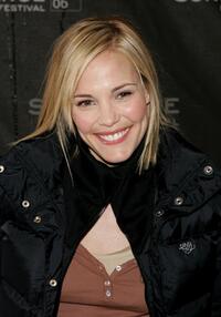 Leslie Bibb at the premiere of "Wristcutters" during the 2006 Sundance Film Festival.