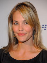 Leslie Bibb at the launch party of the new BlackBerry Curve.