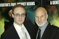 Brent Spiner and Patrick Stewart at the UK premiere of "Star Trek Nemesis."