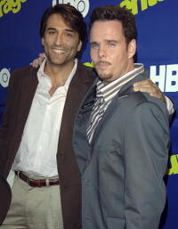 Vincent Spano and Kevin Dillon at the premiere of "Entourage."