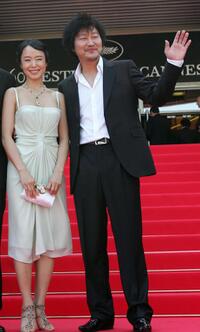 Do-Yeon Jeon and Song Kang-ho at the screening of "Secret Sunshine" during the 60th edition of the Cannes Film Festival.