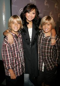 Cole Sprouse, Brenda Song and Dylan Sprouse at the Hollywood Radio and Television Society presents "Kids Day 2005."