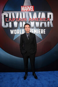 Sebastian Stan at the California premiere of "Captain America: Civil War."
