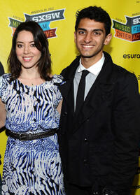 Aubrey Plaza and Karan Soni at the premiere of "Safety Not Guaranteed" during the 2012 SXSW Music, Film + Interactive Festival in Austin.