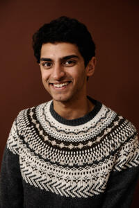 Karan Soni at the portrait session of "Safety Not Guaranteed" during the 2012 Sundance Film Festival in Utah.