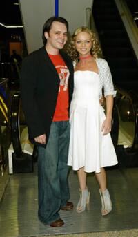 Paul Cattermole and Hannah Spearritt at the UK premiere of "Agent Cody Banks II."