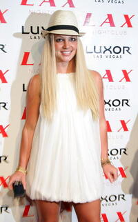 Britney Spears at the grand opening of the LAX Nightclub at the Luxor Resort & Casino in Las Vegas.