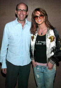Showtime Chairman and CEO Matt Blank and Britney Spears at the American Airlines Arena in Miami, Florida.