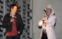 Barry Sonnenfeld and Bryan Fuller at the ABCs sneak preview of "Pushing Daisies" held at Hollywood Forever Cemetery.